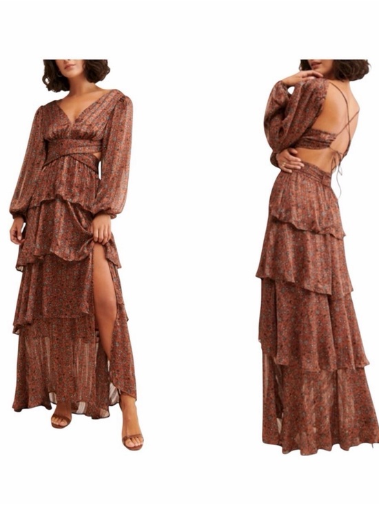Astr Dresses & Skirts - Tiered Ruffle Maxi Dress - only worn once for a wedding